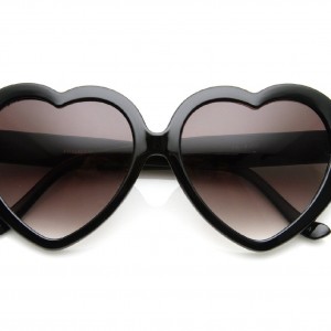 Large Heart Shaped Sunglasses