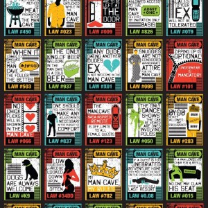 Man Cave Laws Poster