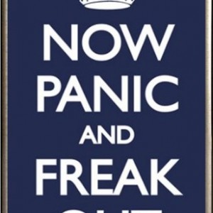 Now Panic and Freak Out Poster Framed