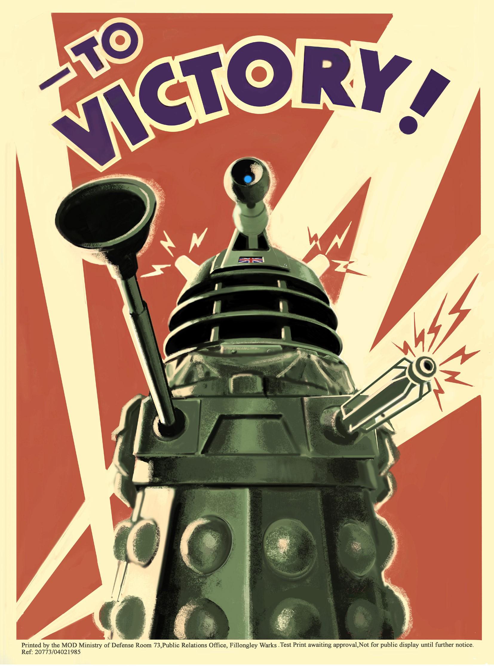 Doctor Who Dalek To Victory Poster