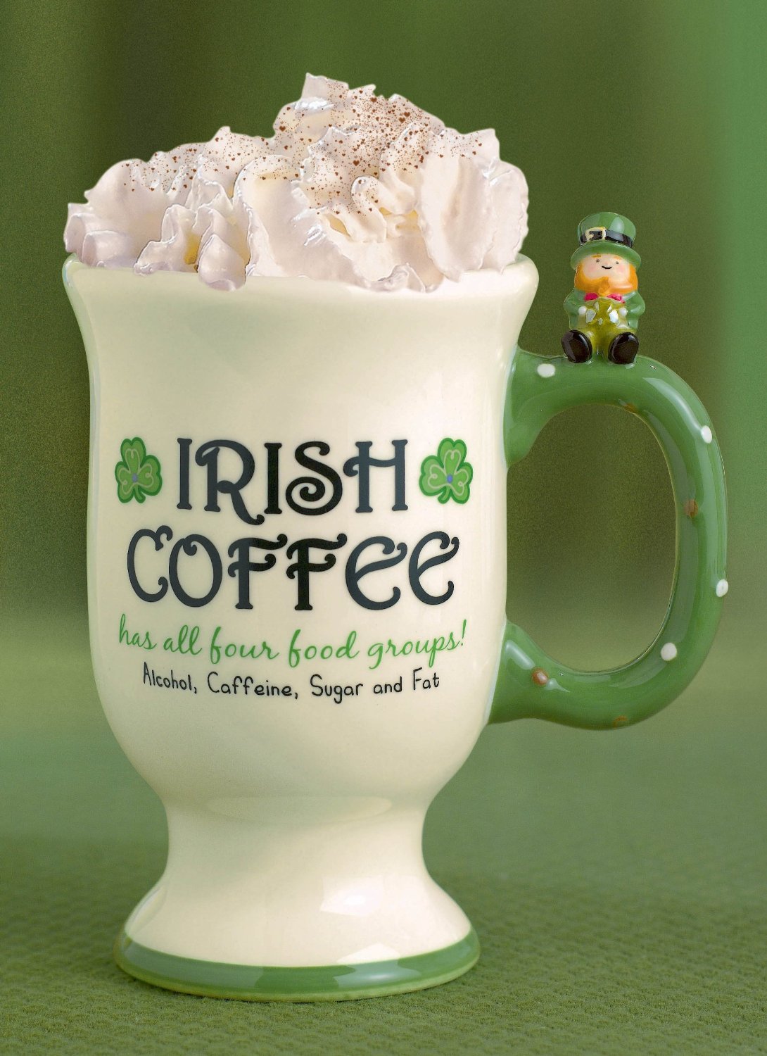 Irish Coffee Mug with Lucky Leprechaun 