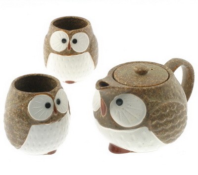 Owl Ceramic Tea Set