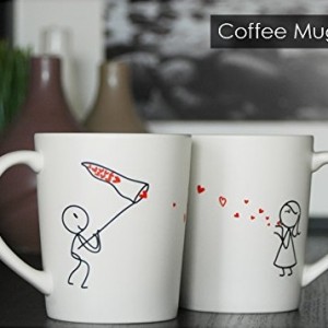 "Catch my love" Set of 2 mugs