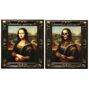 Changing Mona Lisa Zombie Print & Frame