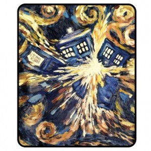 Doctor Who Exploding Tardis Throw Blanket
