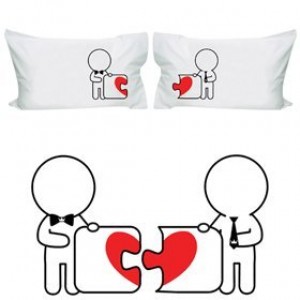 Romantic Gay Couple Pillowcases