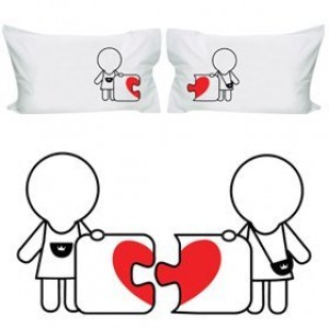 Romantic Lesbian Couple Pillowcases