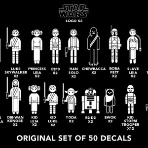 Star Wars Car Decals Stickers