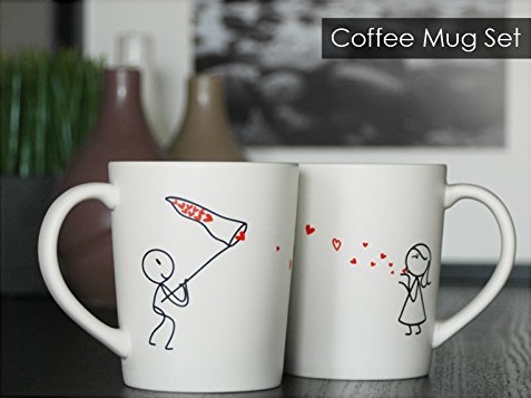 "Catch my love" Set of 2 mugs