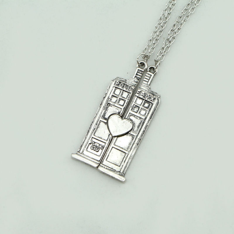 Doctor Who Set of 2 Tardis Necklaces