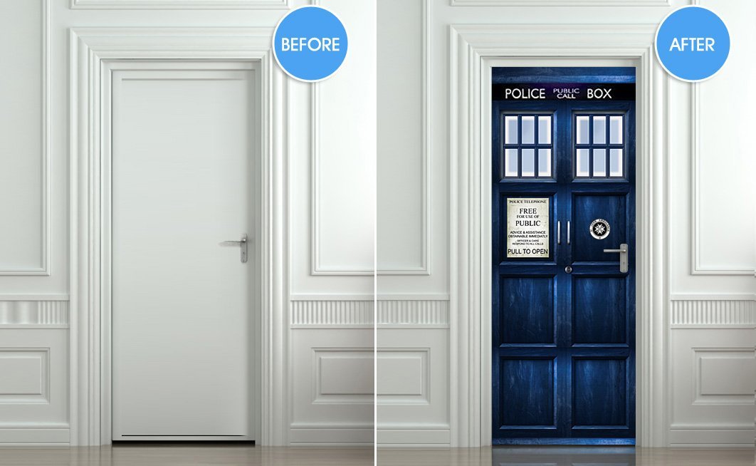 Doctor Who Tardis Door Sticker