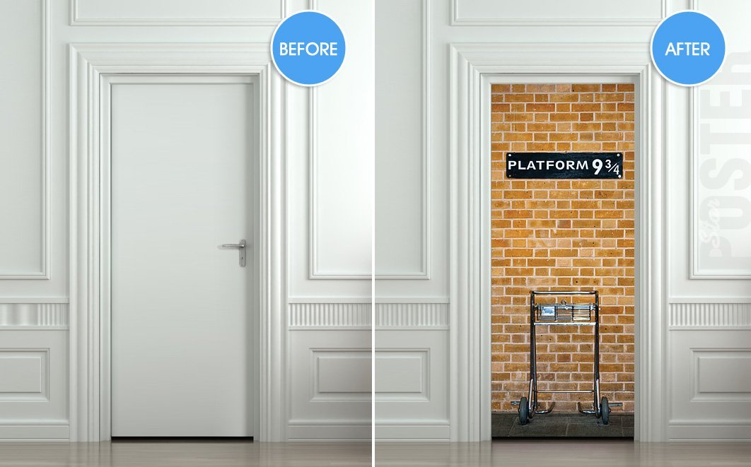 Harry Potter Platform 9 3/4 Door Sticker