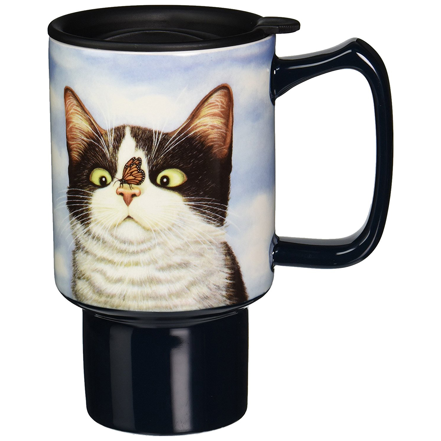 Lowell Herrero's "Hugo Hege" Cat Travel Mug