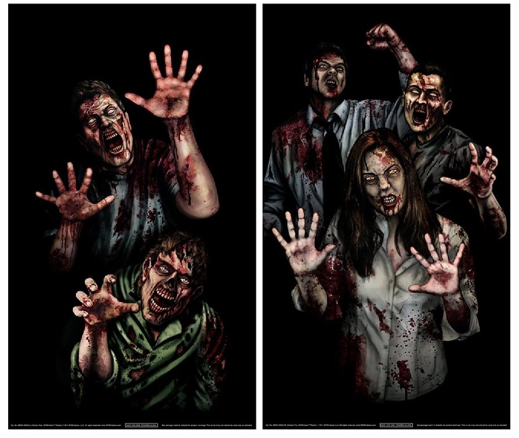 Zombie Asylum Window Sticker